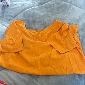 Aerie Bright Orange Short Sleeve Tee